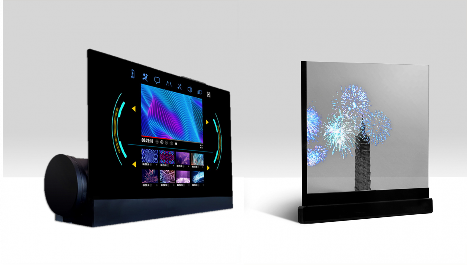 可卷式、折迭性、高透明